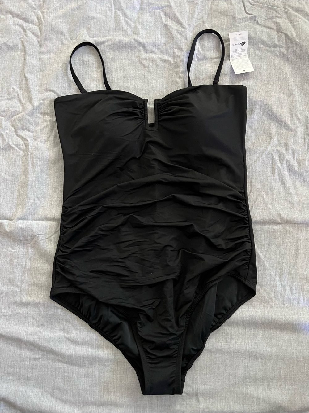 Lands' End Black One-Piece Swimsuit